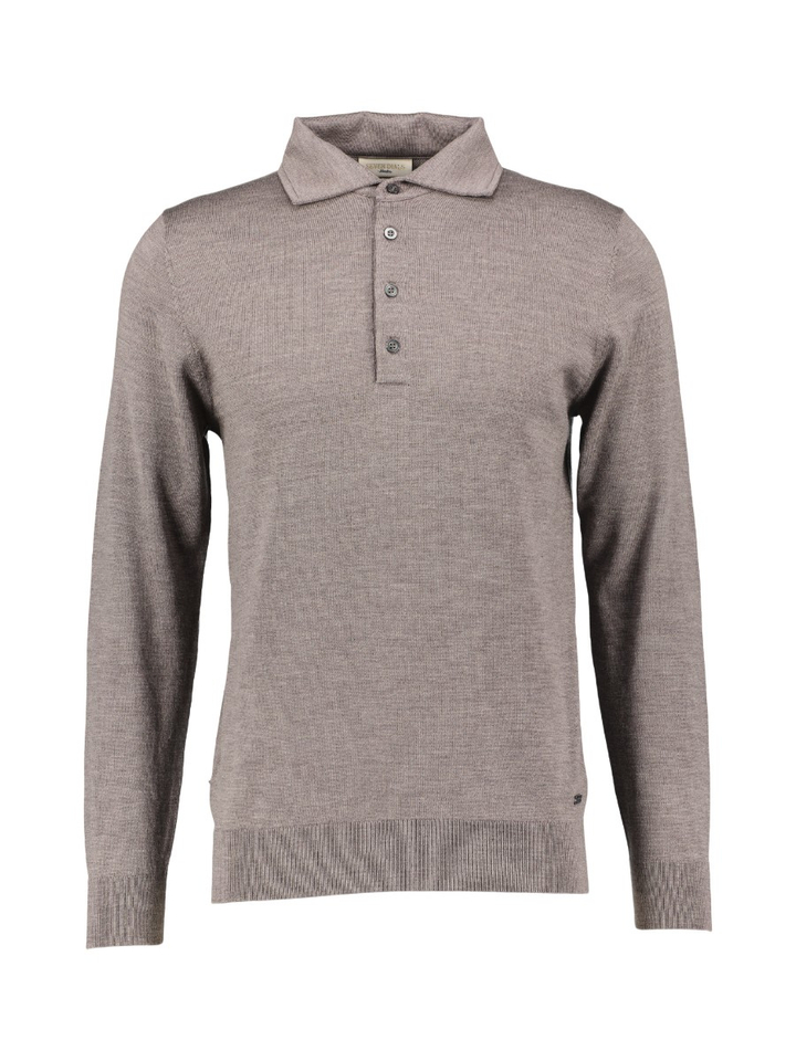 Bruine polo met lange mouw Cooper Seven Dials