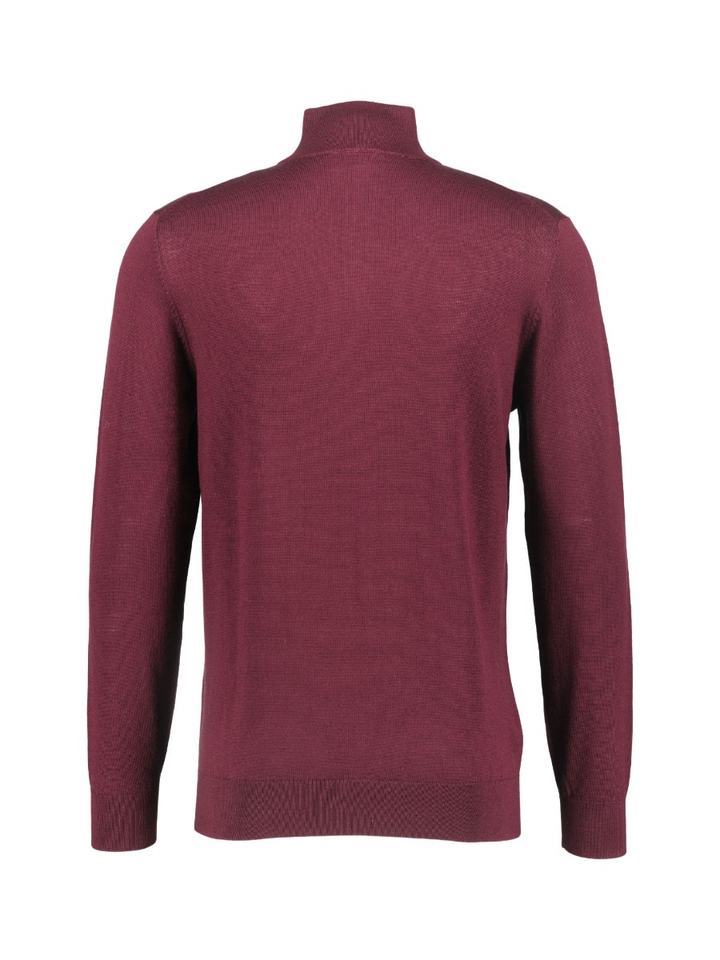Bordeaux polo met lange mouw Payton Seven Dials