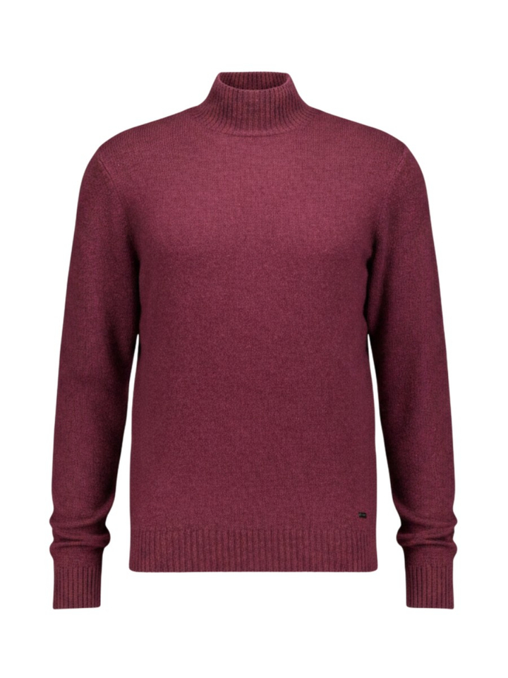 Bordeaux trui met opstaande kraag Emsley Seven Dials