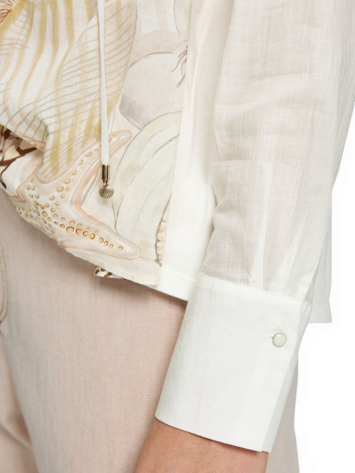 Beige bloes met print Marccain