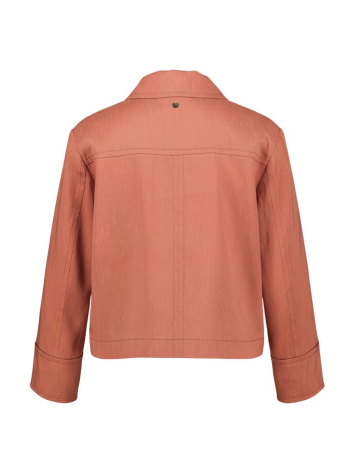 Terracotta blouse met knopen Marccain 