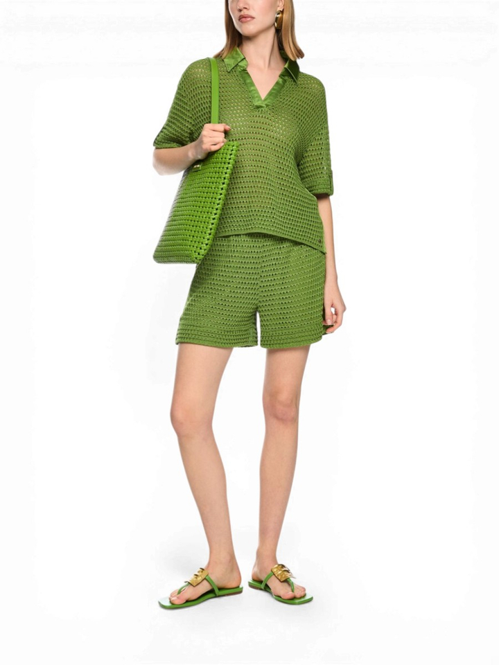 Groene ajourtrui 'Rethink Together' Marccain 