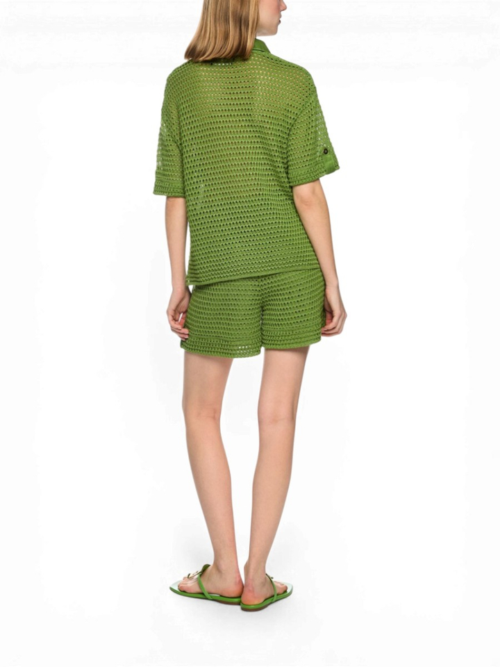 Groene ajourtrui 'Rethink Together' Marccain 