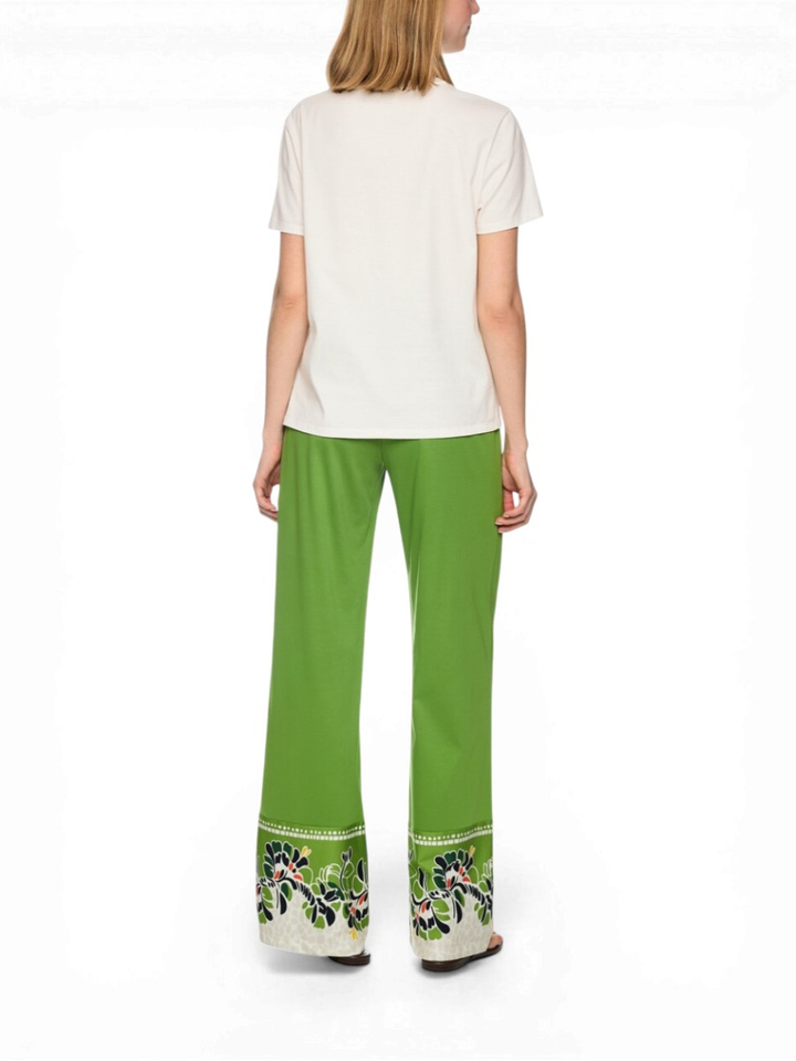 Beige bedrukt shirt "Rethink Together" Marccain 