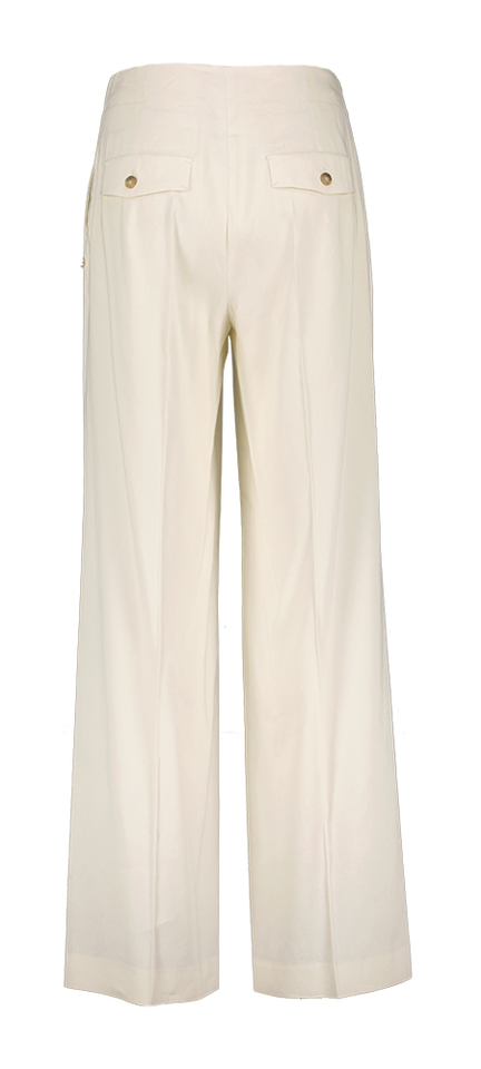 Beige geklede broek Wide Fit Marccain