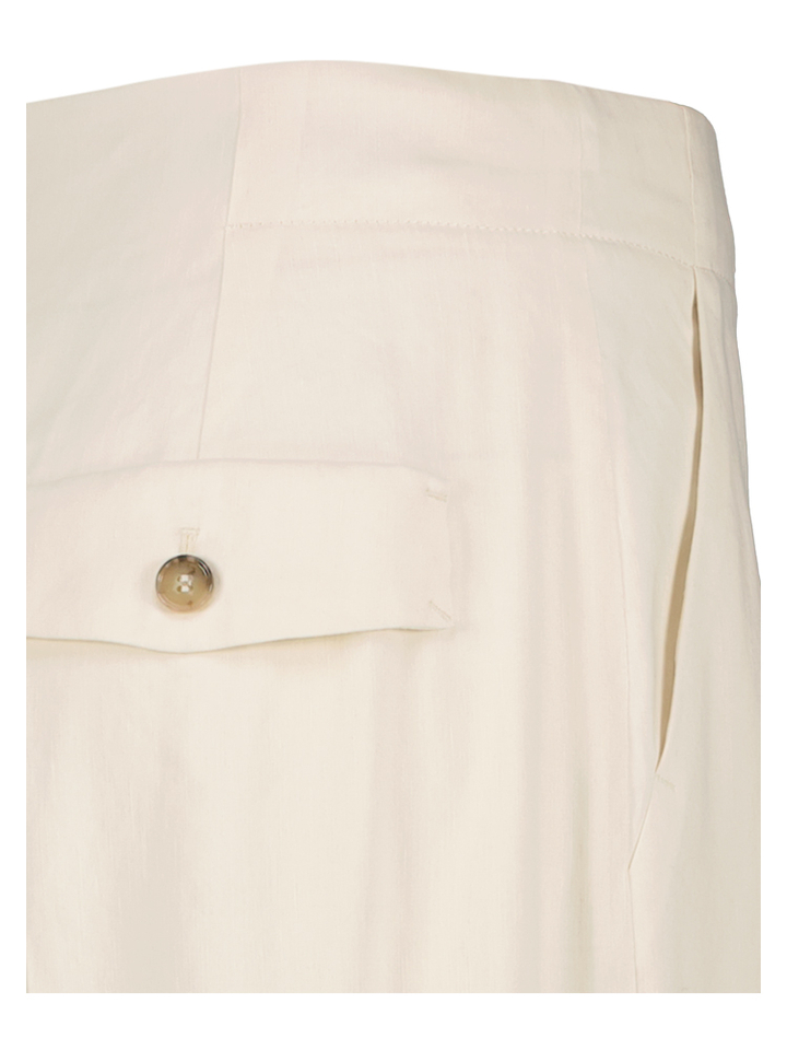 Beige geklede broek Wide Fit Marccain