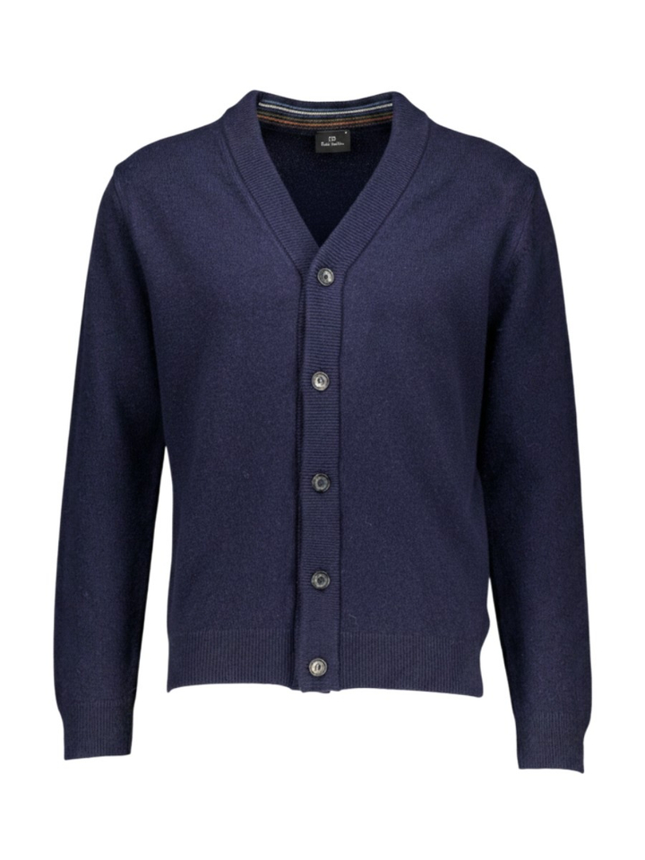 Blauwe wollen cardigan Paul Smith