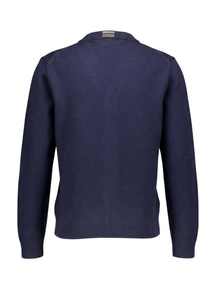 Blauwe wollen cardigan Paul Smith