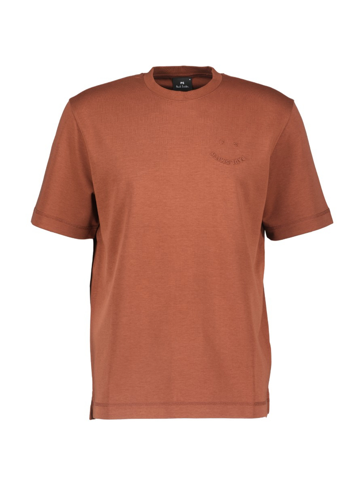 Roestkleurige T-shirt Paul&Smith