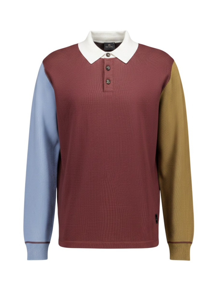 Multicolor polo trui in colorblock design Paul Smith