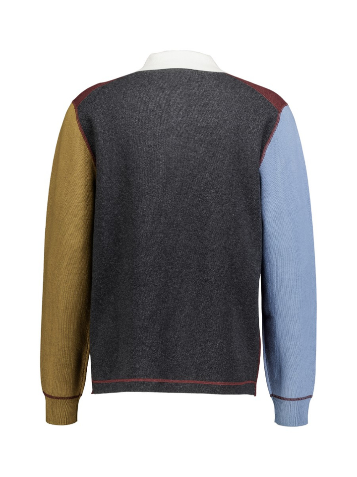 Multicolor polo trui in colorblock design Paul Smith