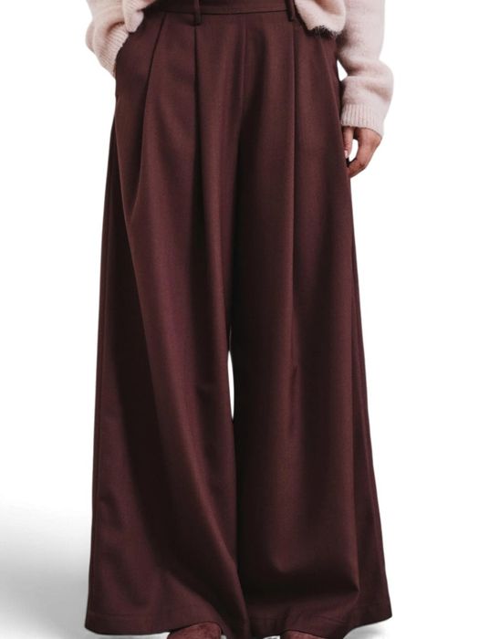Mauve wijde broek Pomandère