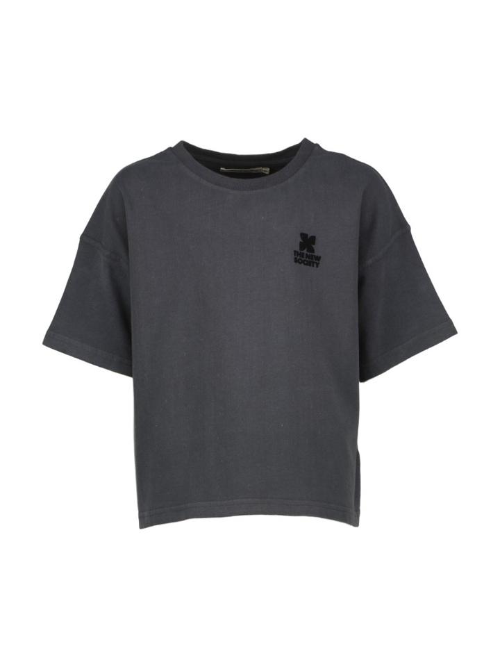 Zwarte T-shirt met logo The New Society 