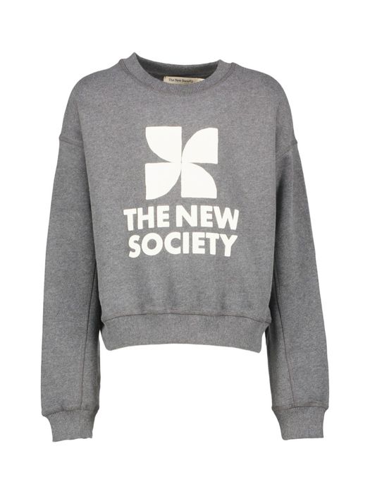 Grijze sweater met TNS logo The New Society