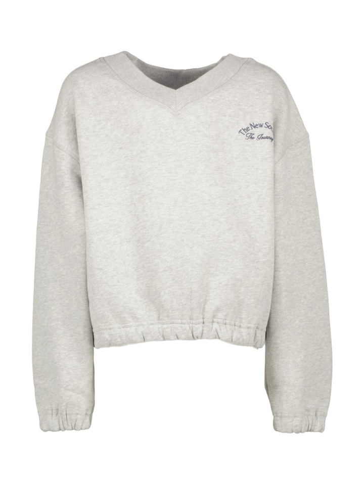 Grijze sweater met logo The New Society