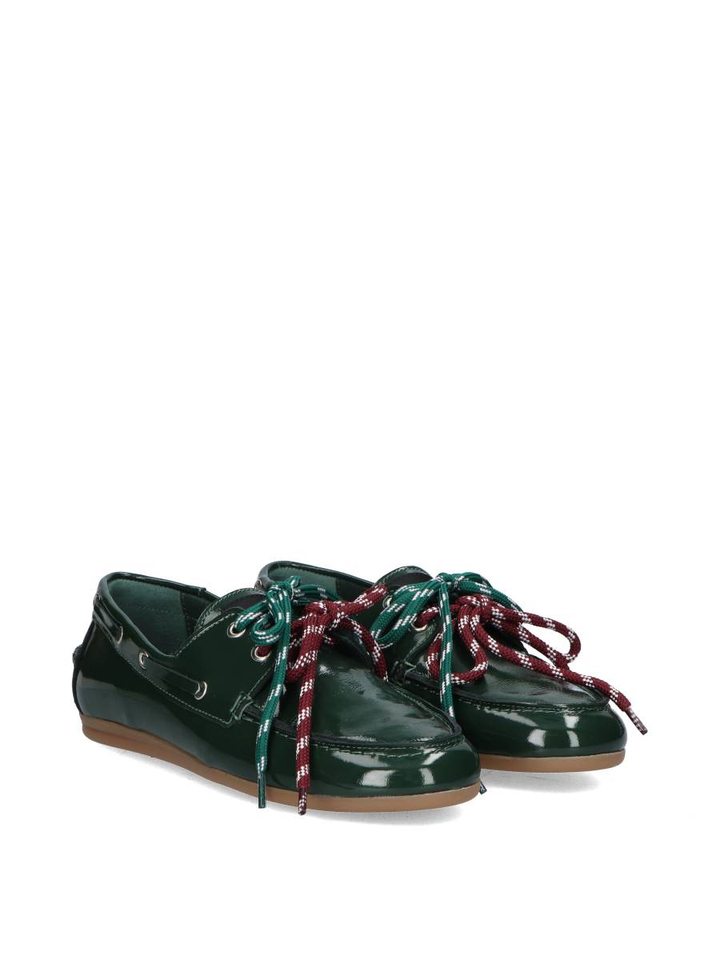 Groene loafers in lakleder Moc Kirruna 