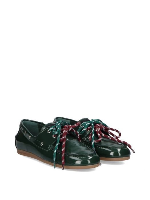 Groene loafers in lakleder Moc Kirruna