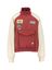 Bordeaux-ecru half-zip jack met buidelzak Goblin Mother Karen's 