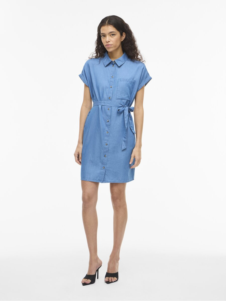 Blauw denim kleed Vinori Vila