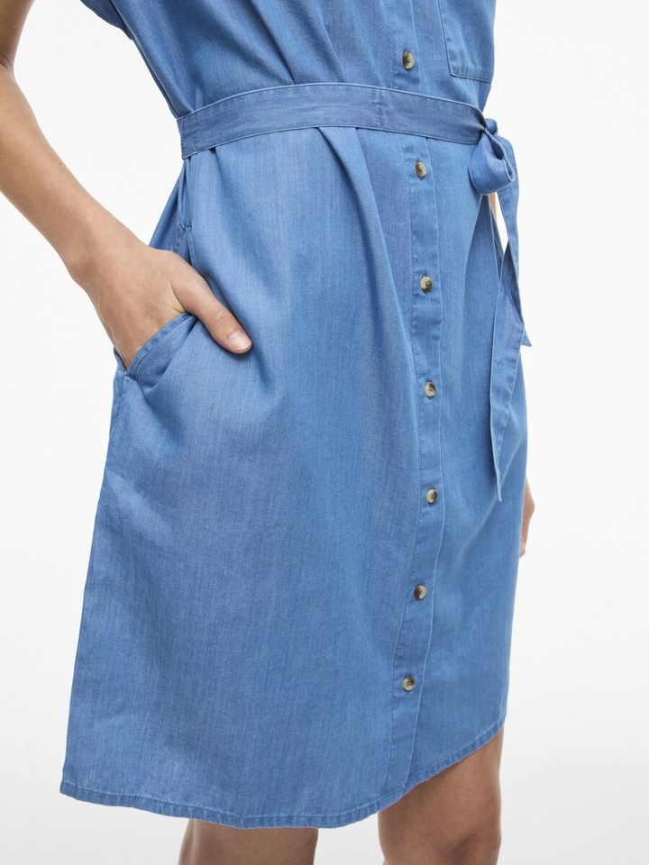 Blauw denim kleed Vinori Vila
