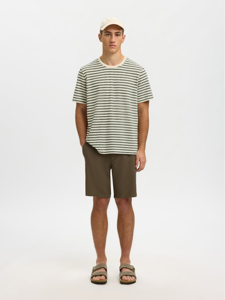 Beige gestreepte shirt Selected