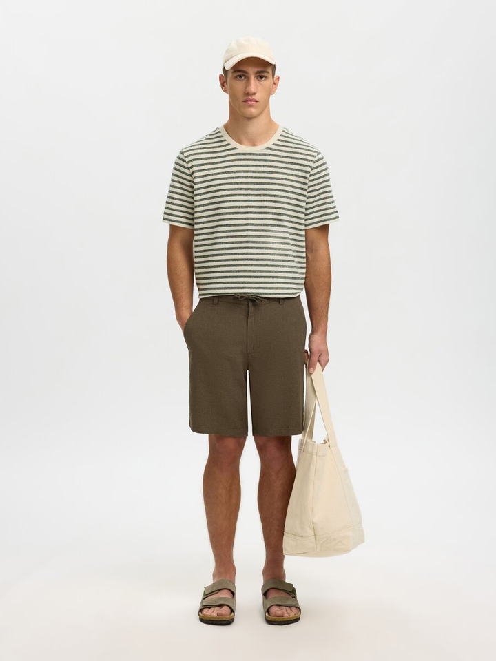 Beige gestreepte shirt Selected