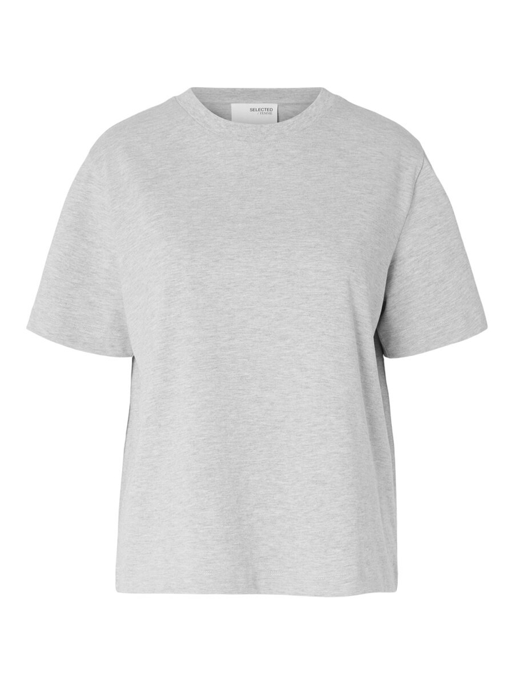 Grijze T-shirt Selected 