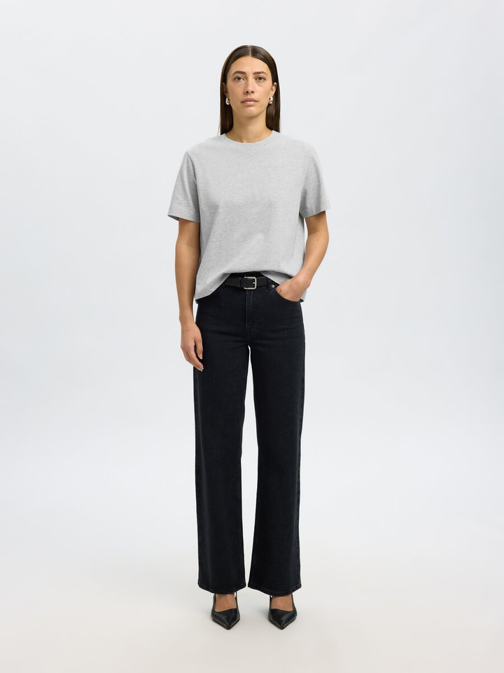 Grijze T-shirt Selected 