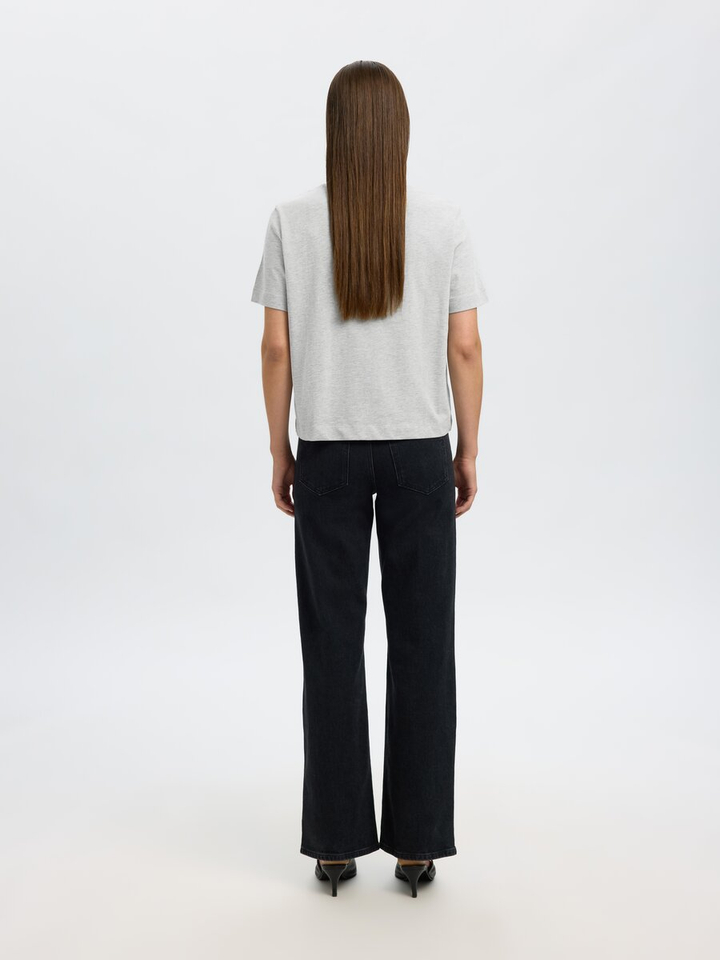 Grijze T-shirt Selected 