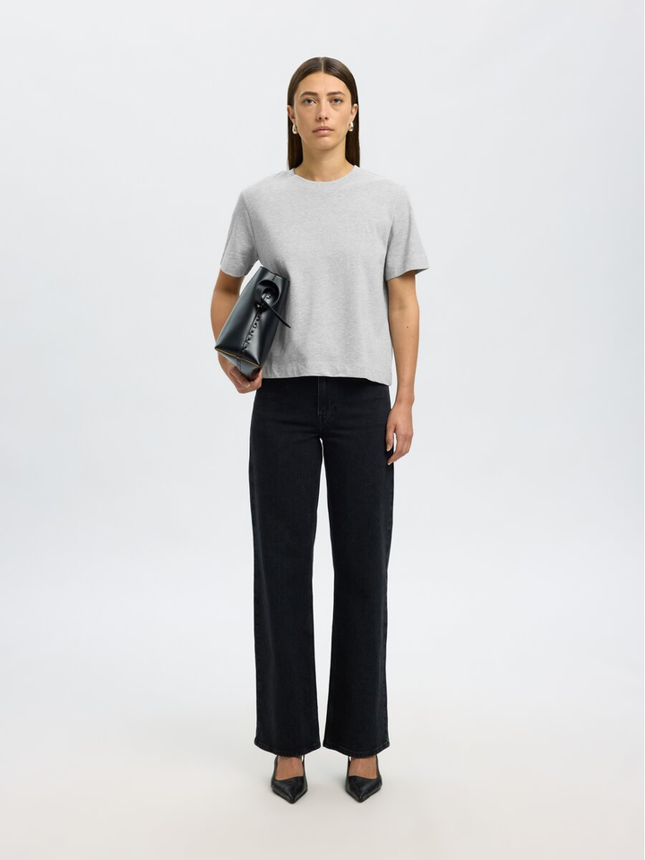 Grijze T-shirt Selected 