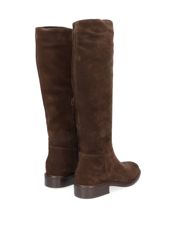 Donkerbruine laars in suede Julie Dee