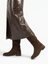 Donkerbruine laars in suede Julie Dee 