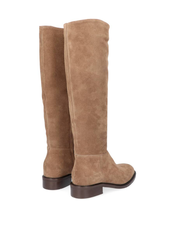 Beige kleurige laars in suede Julie Dee