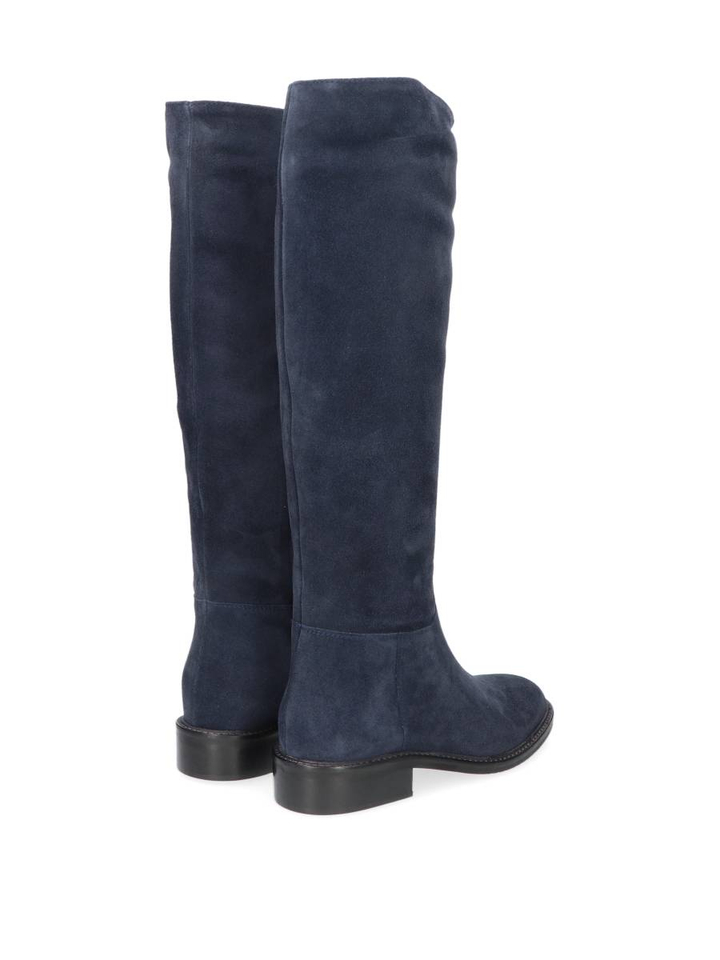 Donkerblauwe laars in suede Julie Dee 