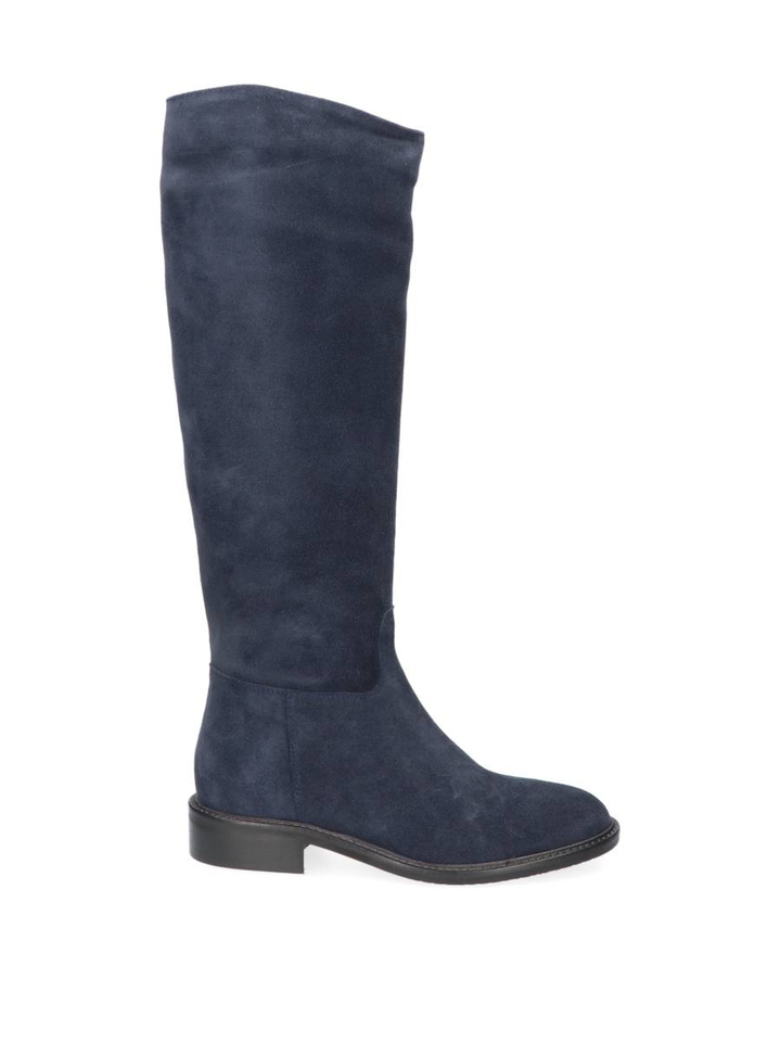 Donkerblauwe laars in suede Julie Dee 