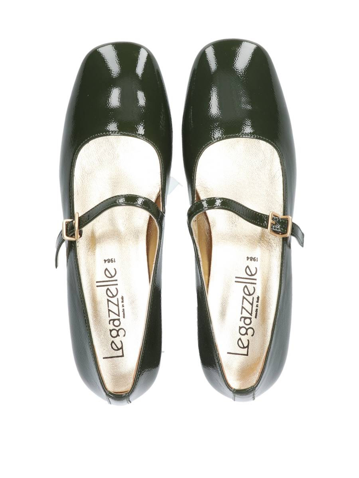 Groen naplack ballerina's Le Gazzelle