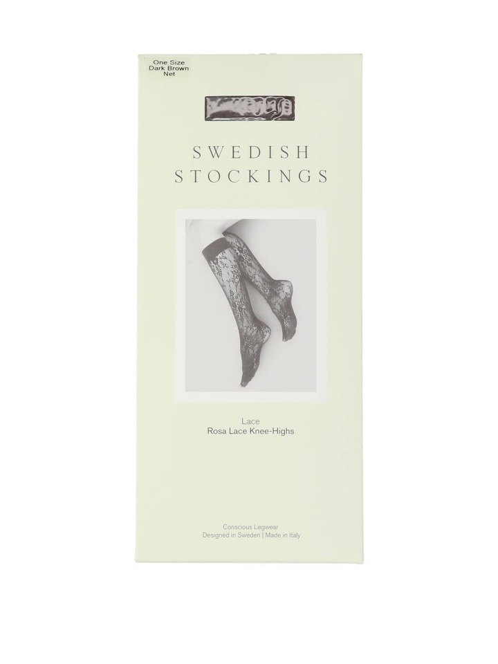 Bruine Rosa knee highs Swedisch Stockings