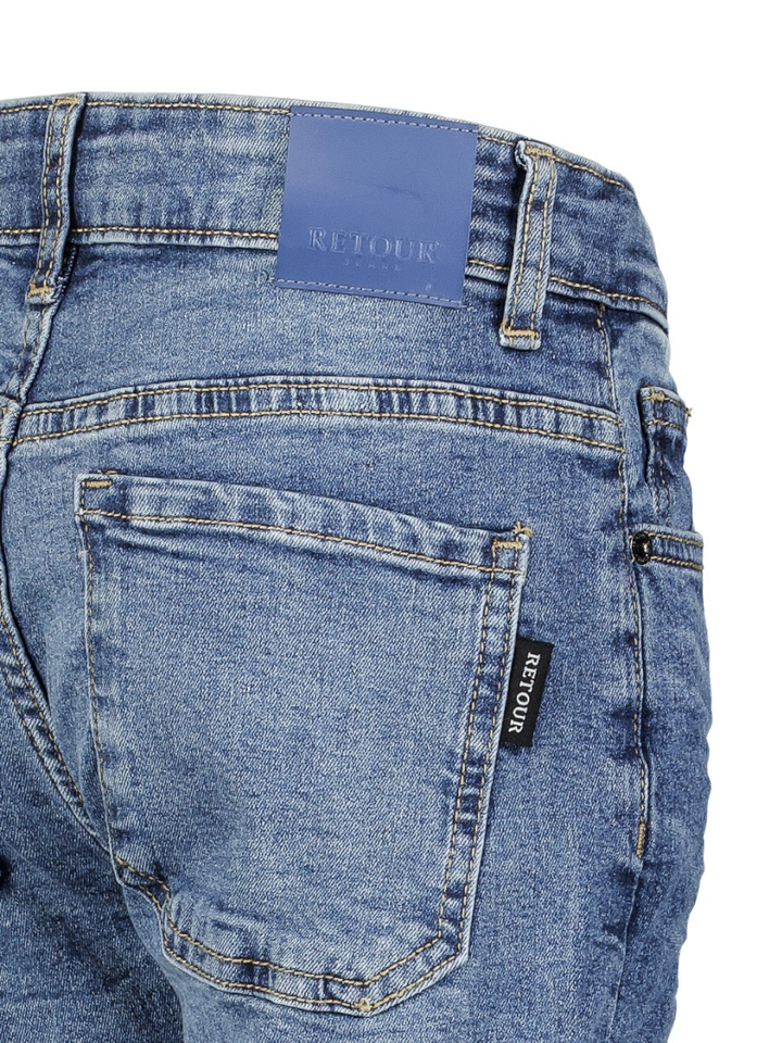 Blauwe jeansbroek regular fit