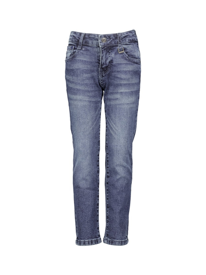 Donnkerblauwe relaxed fit jeans Landon Retour 