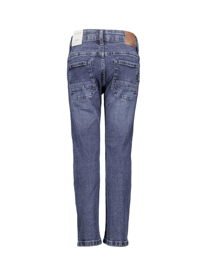 Donnkerblauwe relaxed fit jeans Landon Retour 