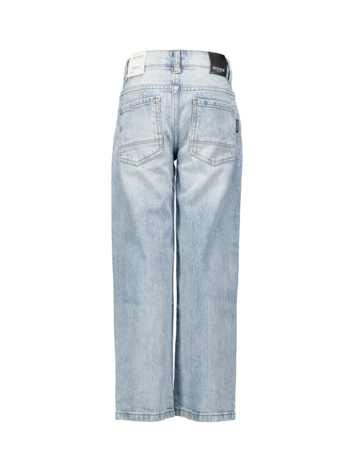Lichtblauwe jeans oversized fit Manuel Retour 