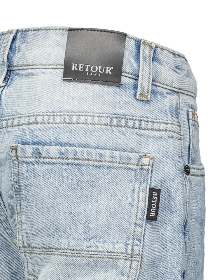 Lichtblauwe jeans oversized fit Manuel Retour 