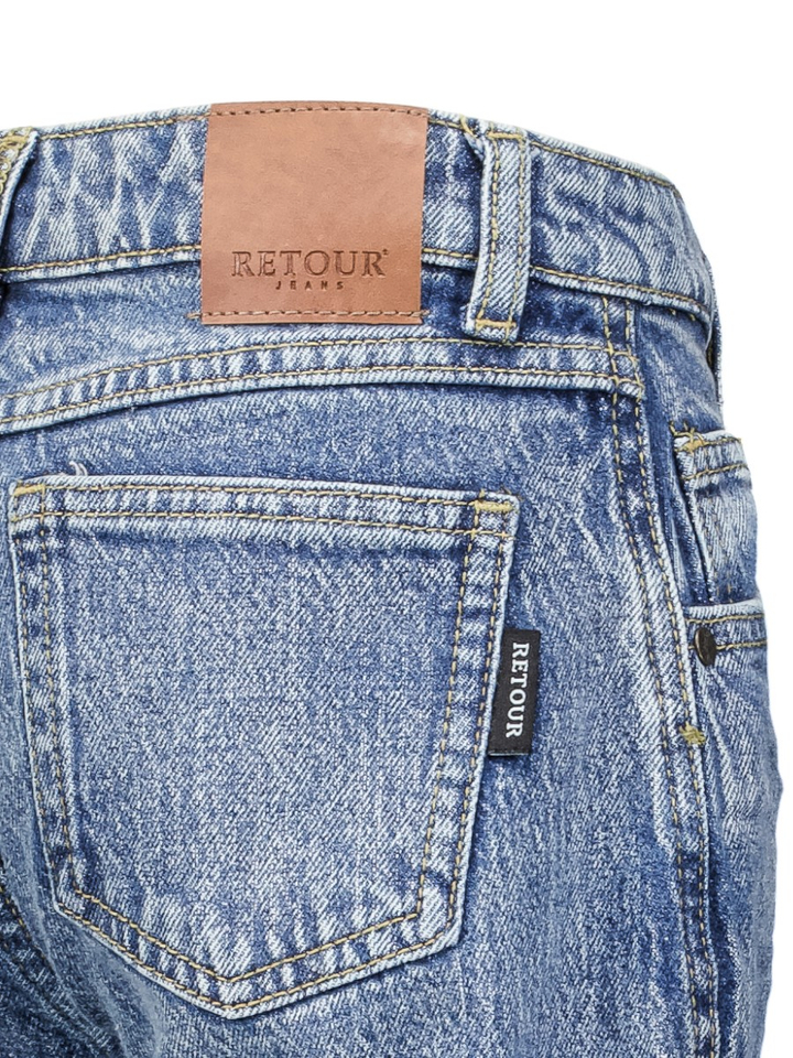 Blauwe wide leg jeans Pippa Retour 