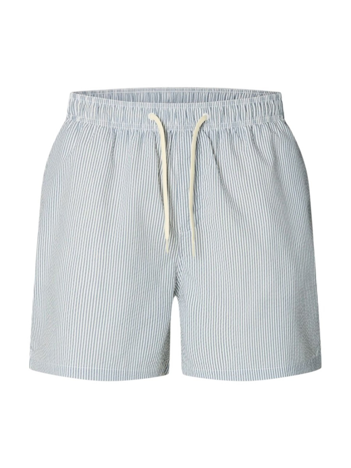 Grijze gestreepte zwemshort Selcted 