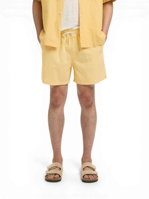 Gele gestreepte zwemshort Selected