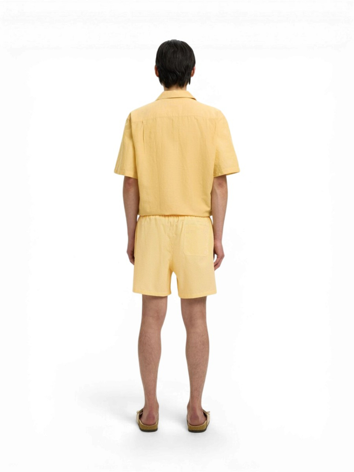 Gele gestreepte zwemshort Selected