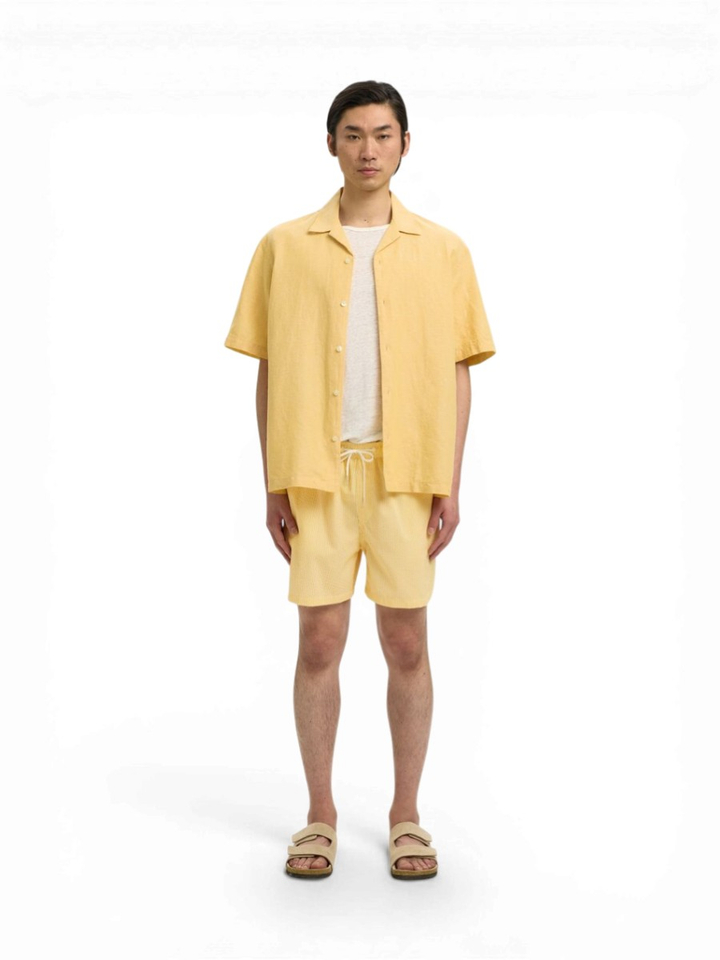 Gele gestreepte zwemshort Selected