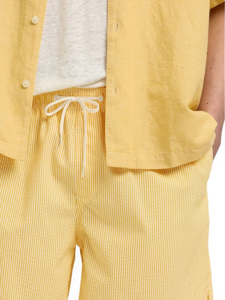 Gele gestreepte zwemshort Selected