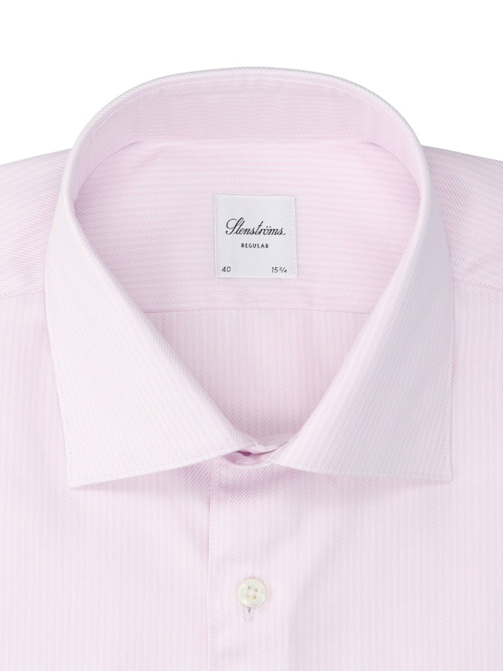 Light purple stripe katoenen hemd (regular fit) met details en lange mouwen Stenströms