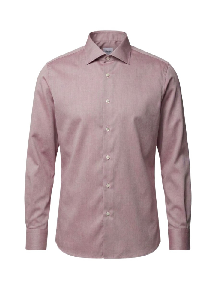 Light red katoenen hemd (regular fit) met lange mouwen Stenströms 